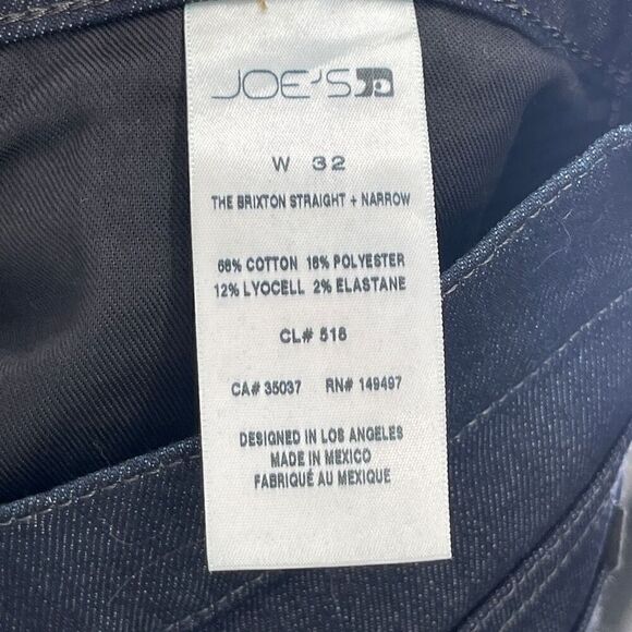 Joe’s Black Mid Rise Slim Fit Cotton Lyocell Stretch Pants Size 32 - Picture 6 of 9